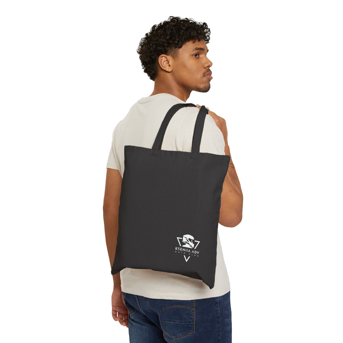 KSENIIA ADV LOGO. Cotton Canvas Tote Bag