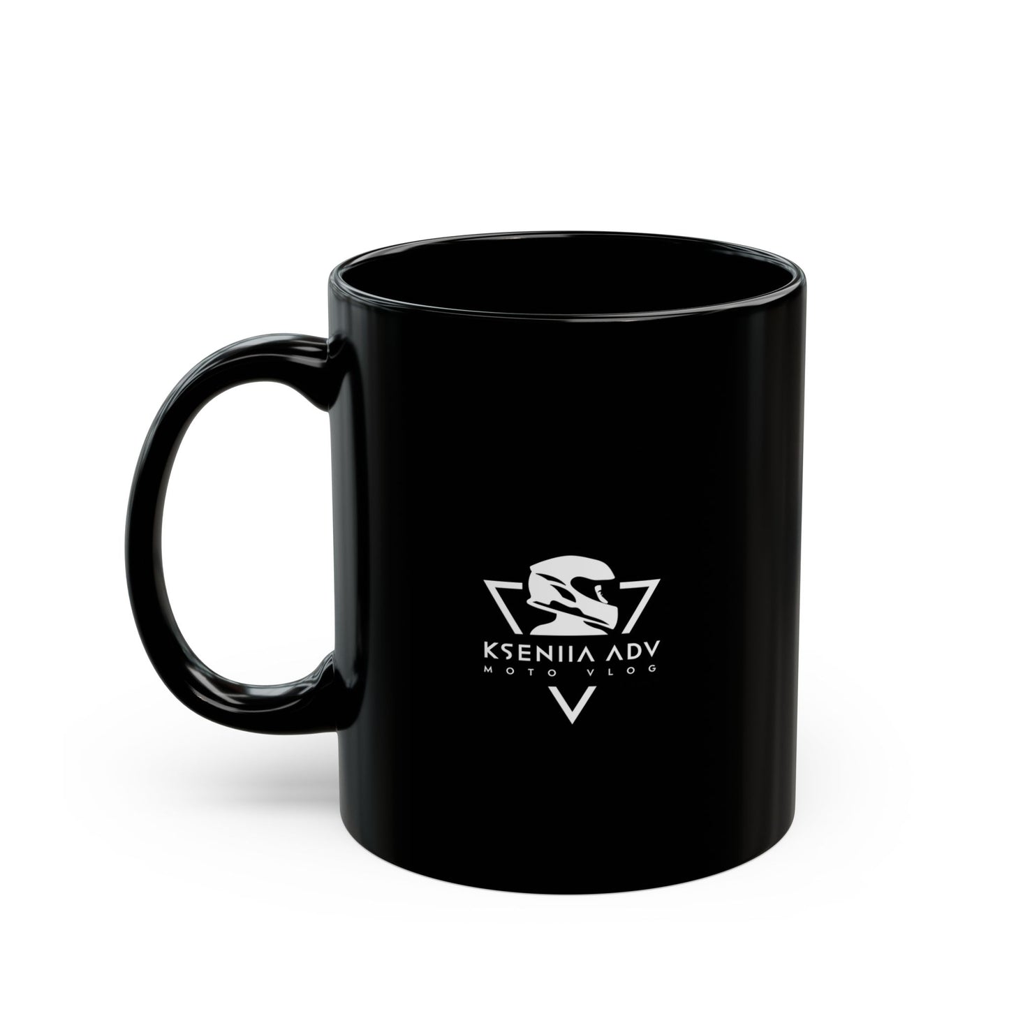 THE TRAILS ARE CALLING AND I MUST GO. Black Mug 11oz