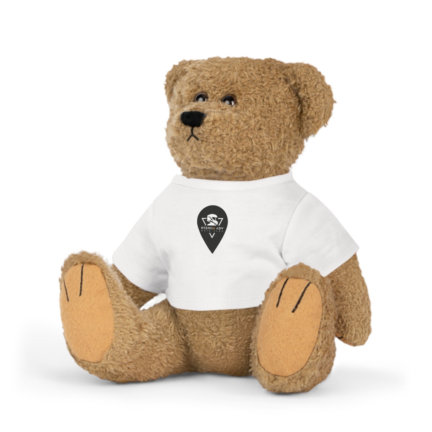 Teddy Bear KSENIIA ADV LOGO. Plush Toy with T-Shirt